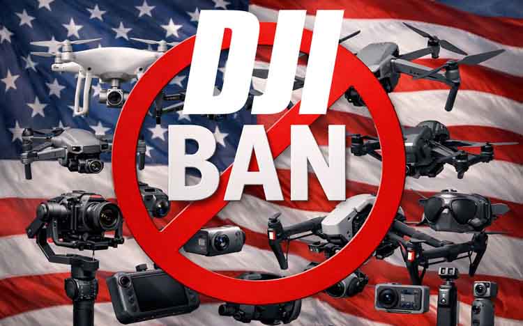 विदेशी DJI ड्रोन बैन