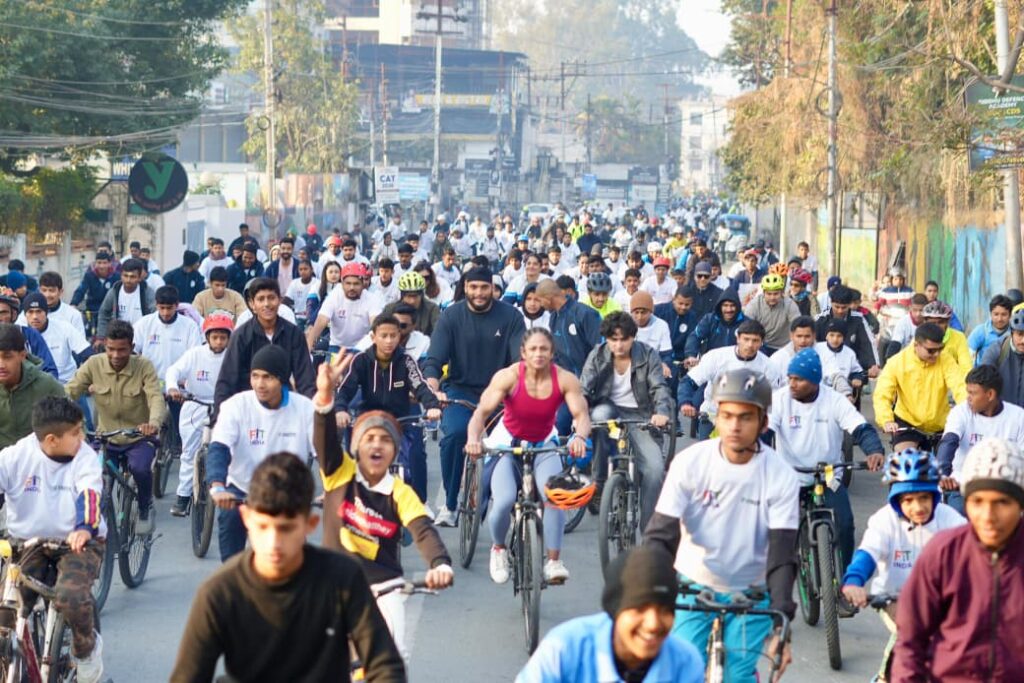फिट इंडिया संडेज़ ऑन साइकिल का देहरादून में 61वें संस्करण का भव्य कार्यक्रम